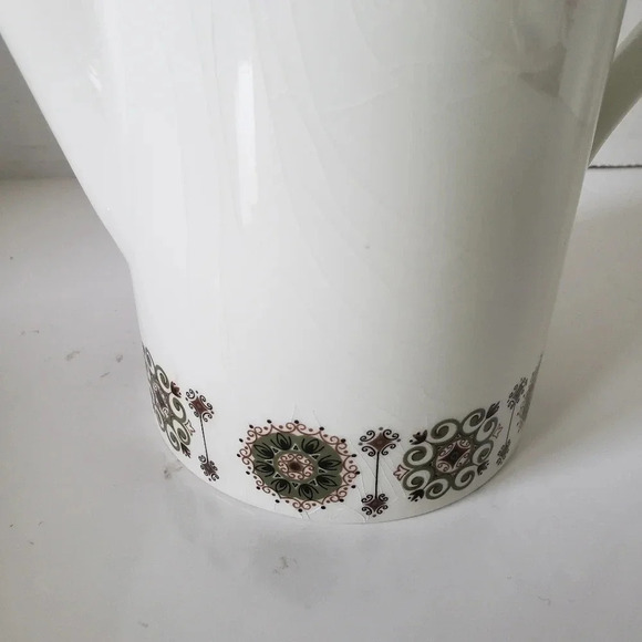 Vintage 1960s  Johnston Brothers Large Green/White Coffee/Tea Pot. - Picture 7 of 12